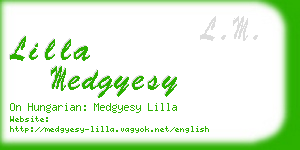 lilla medgyesy business card